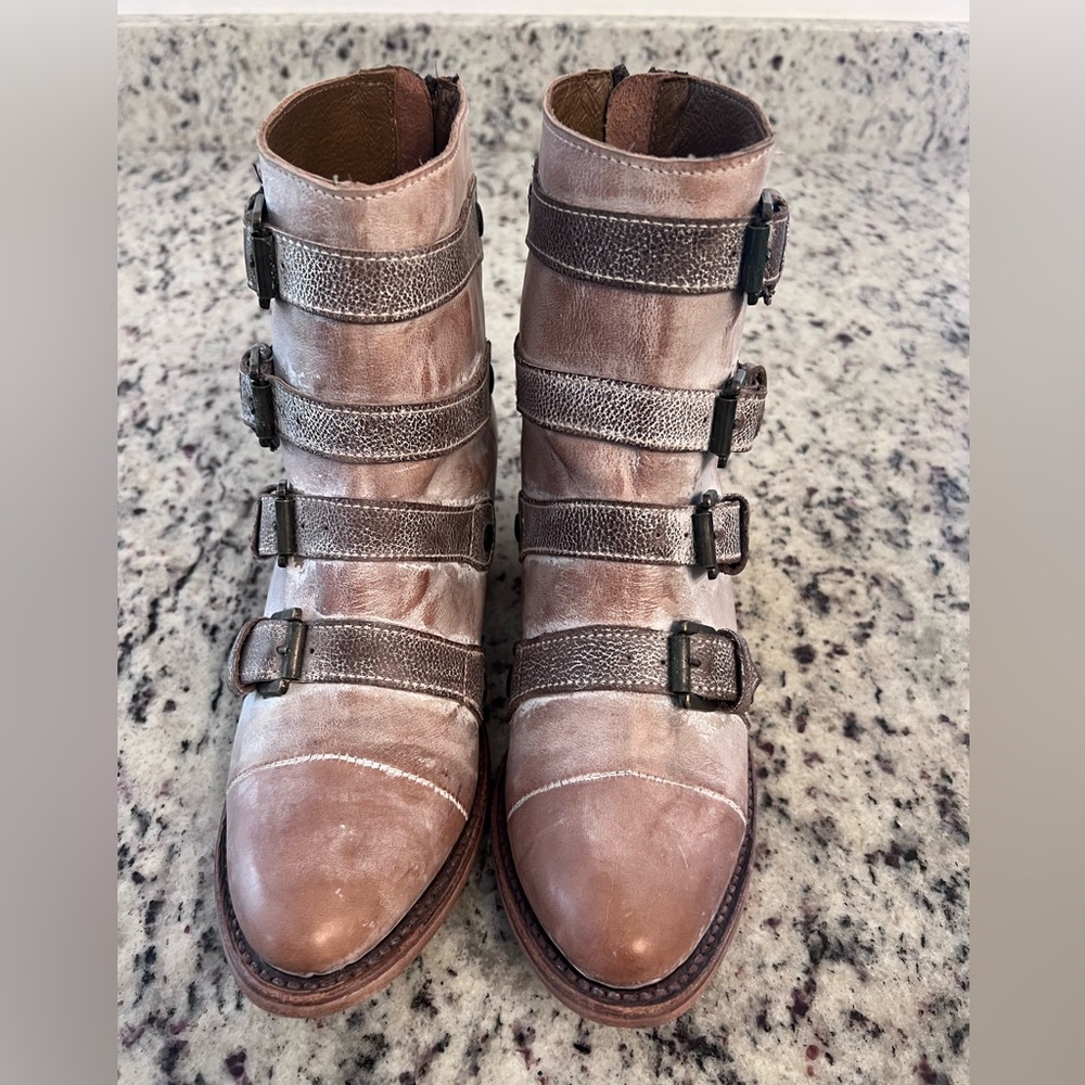 Freebird Sloan Buckle Ankle Boots